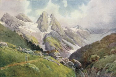 In der Nähe des Kolahoi-Gletschers, Lidar-Tal